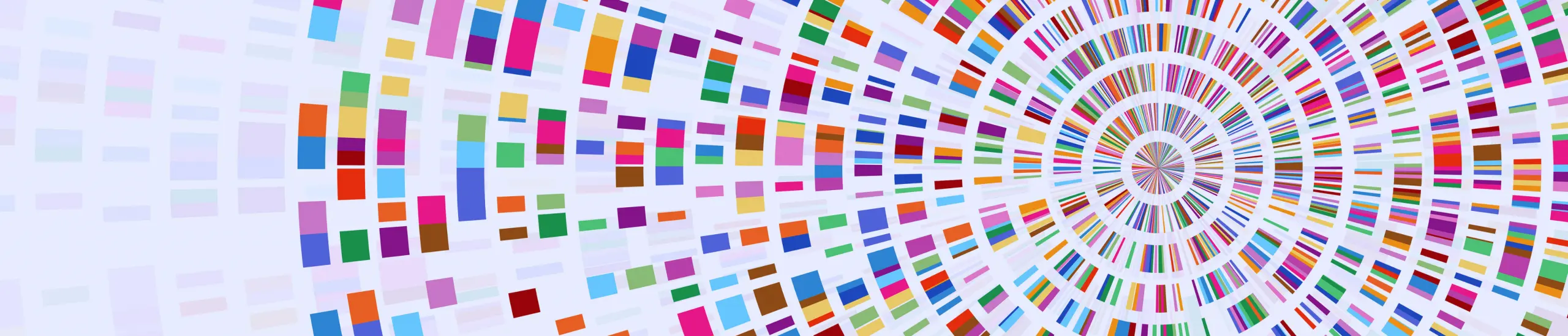 Colorful genomic data map demonstrating nutritional genomics and personalized health assessment