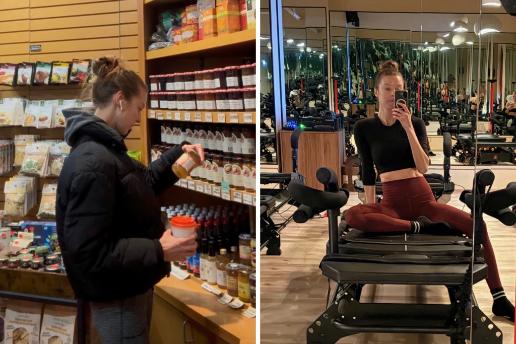 Ali Spizarsky practicing healthy lifestyle habits through mindful food choices and regular exercise
