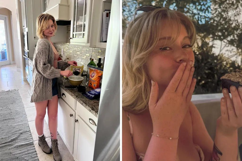 Brooke Hinshaw preparing homemade treats and enjoying baking as part of a balanced lifestyle