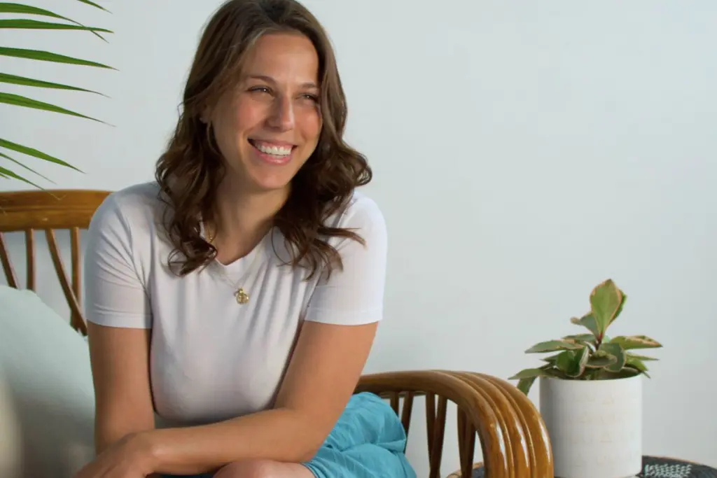 Christina Speranza reflecting on her holistic health journey and passion for wellness education