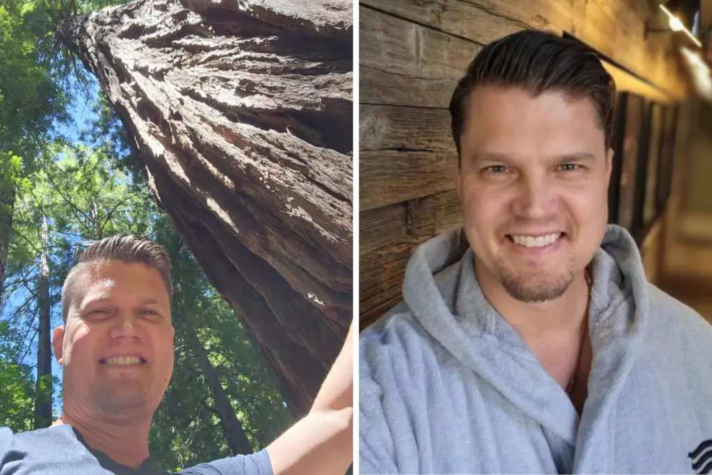 Daniel Semenuk connecting with nature and prioritizing personal wellness throughout his holistic health journey