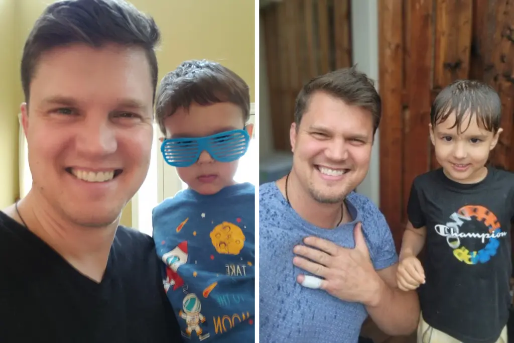 Daniel Semenuk spending quality time with his son and embracing a family-centered approach to health and wellbeing