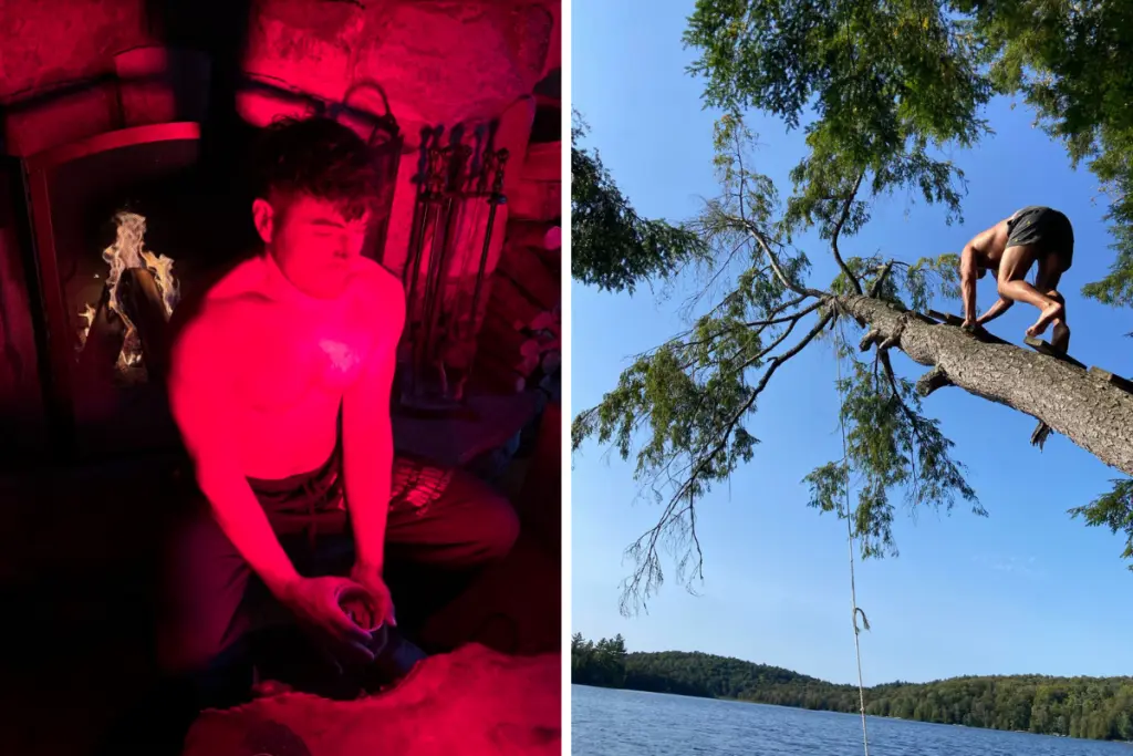 Brandon Moase participating in outdoor recreation and wellness practices that support overall wellbeing