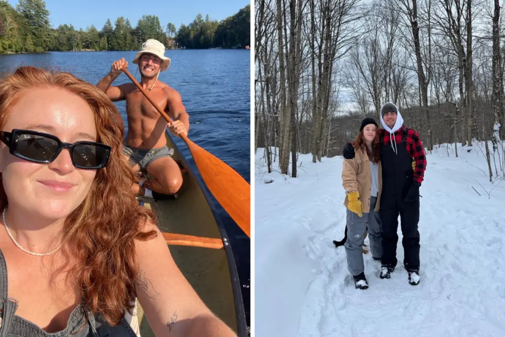 Brandon Moase spending time outdoors with loved ones through canoeing and winter adventures